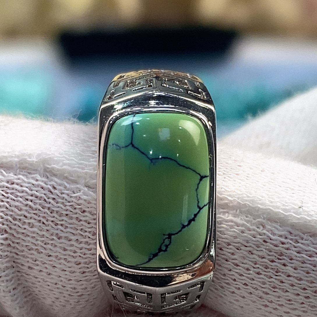 绿松石银S925镶嵌配饰