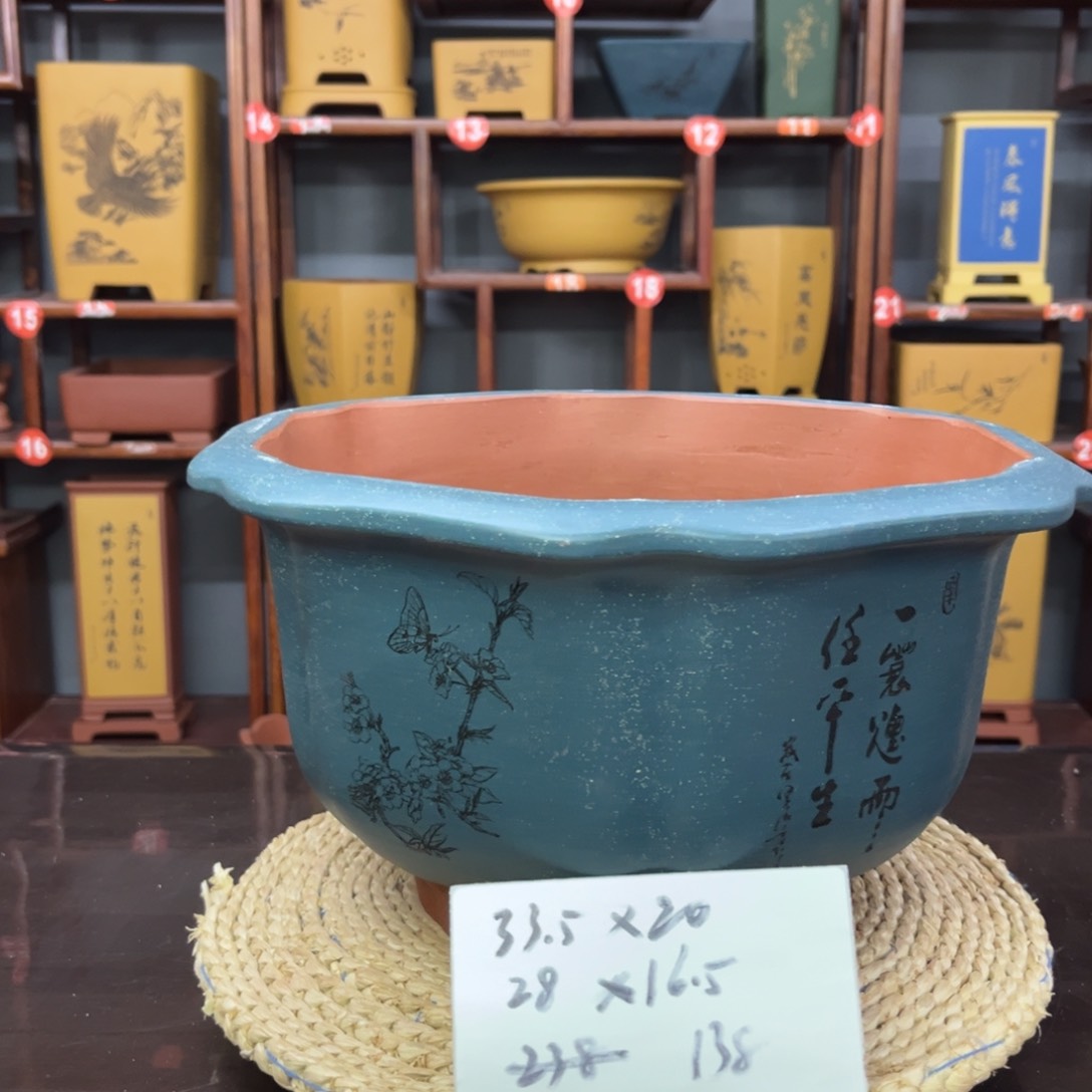 紫砂花盆紫砂花盆