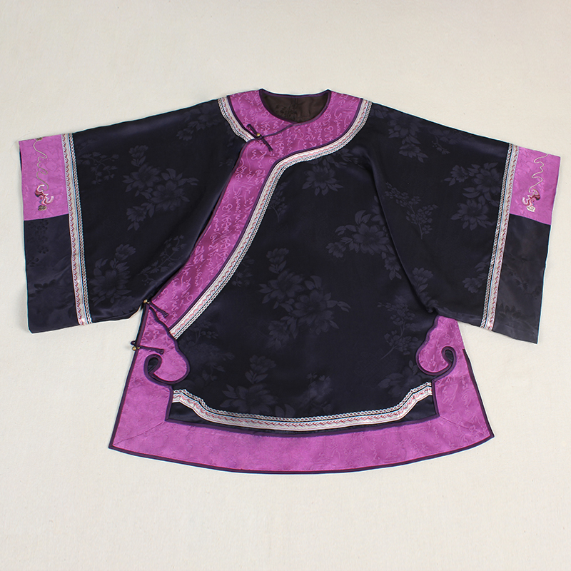 【清夜南歌】复古新中式纯手工桑蚕丝香云纱中国风提花女士上衣