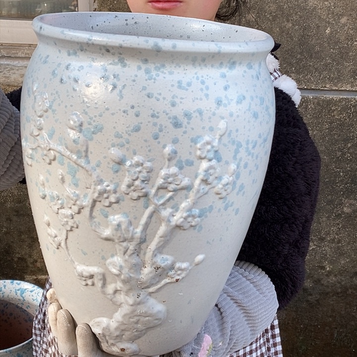 紫砂花盆正品口25高35