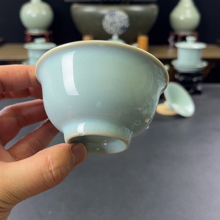 杯J**a天青釉压手杯全品