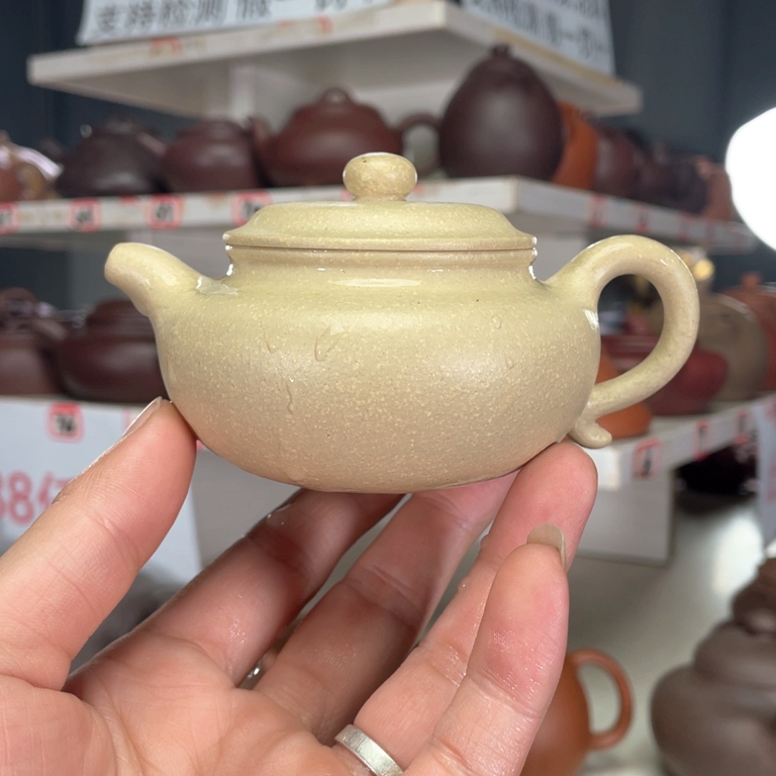 紫砂茶壶本绿全手工140毫升