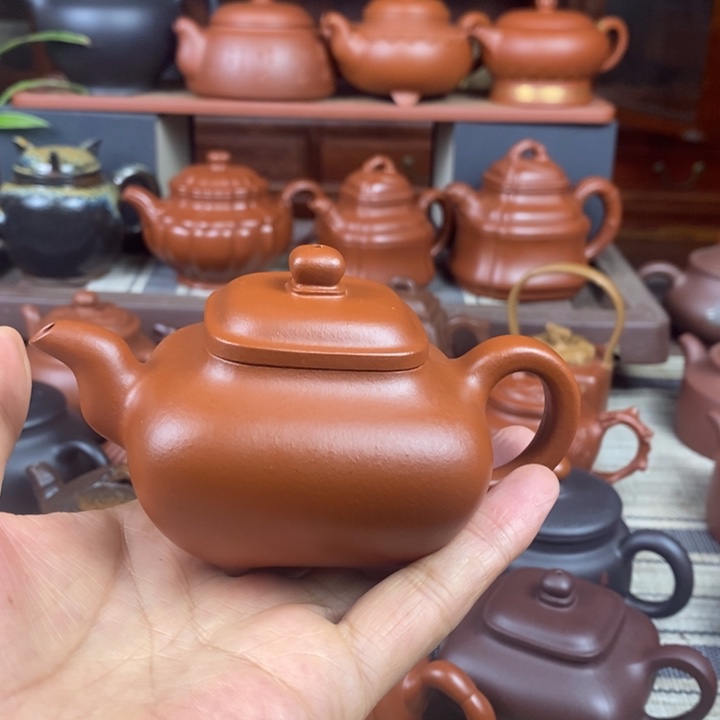 茶壶紫砂四方传炉160-220cc原矿赵庄朱泥双十二特价