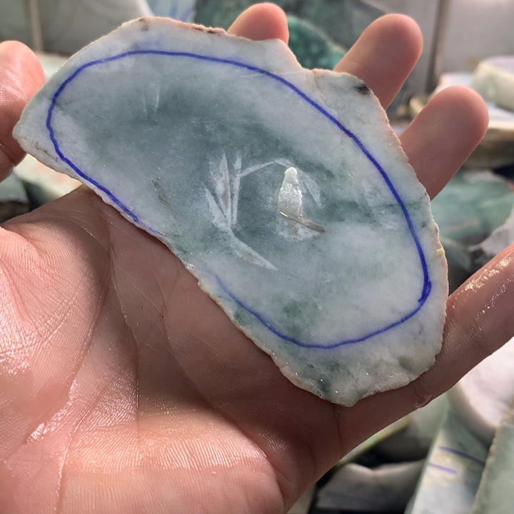 裸石翡翠30号取扣子