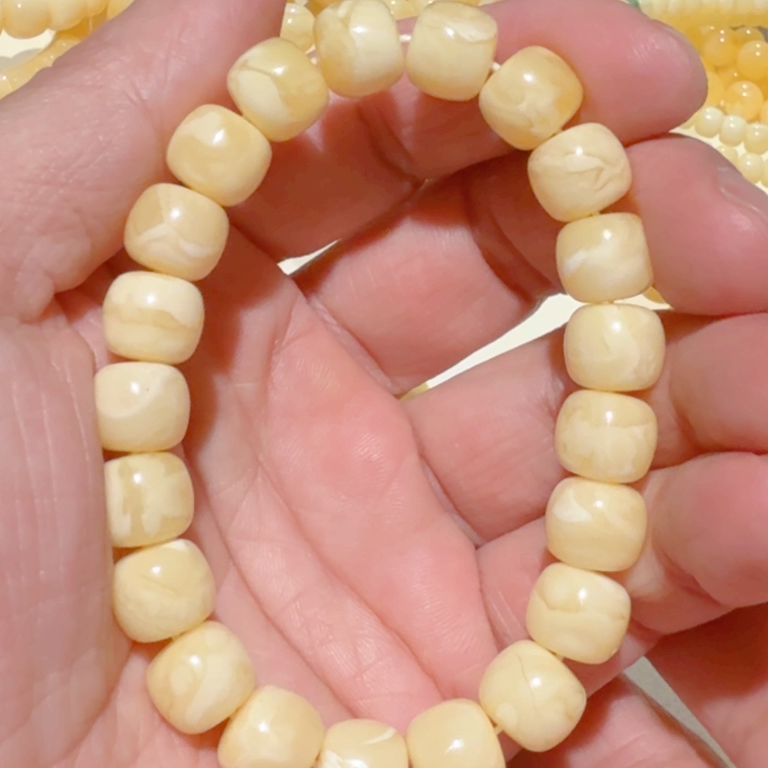 蜜蜡手链未镶嵌琥珀蜜蜡手串10.6mm