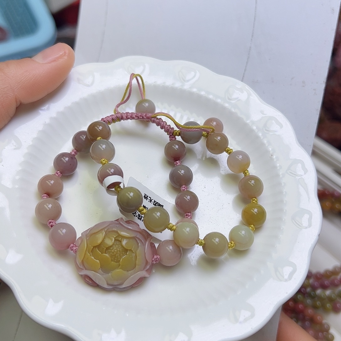 玛瑙/玉髓未镶嵌定制手串