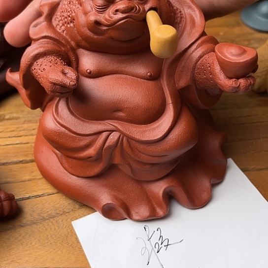 紫砂茶宠紫砂金蟾微瑕