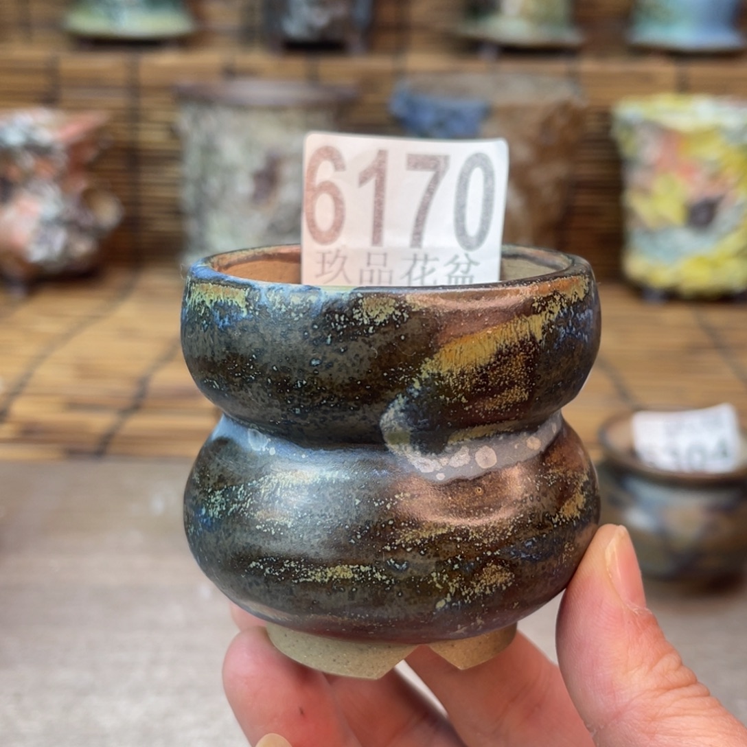 手工花盆默认瑕疵完美者勿拍