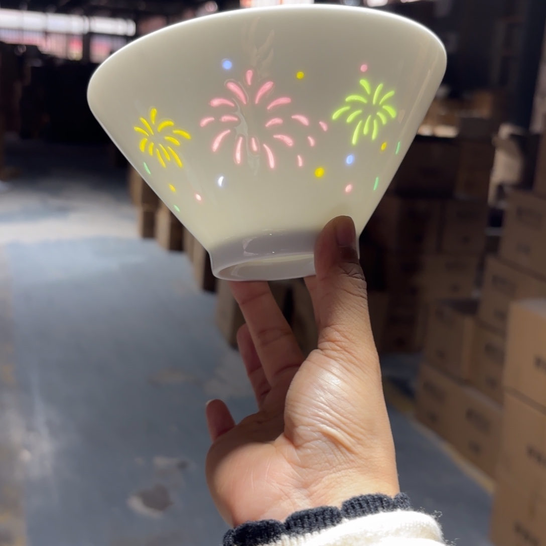 玉瓷景德镇陶瓷两只微瑕