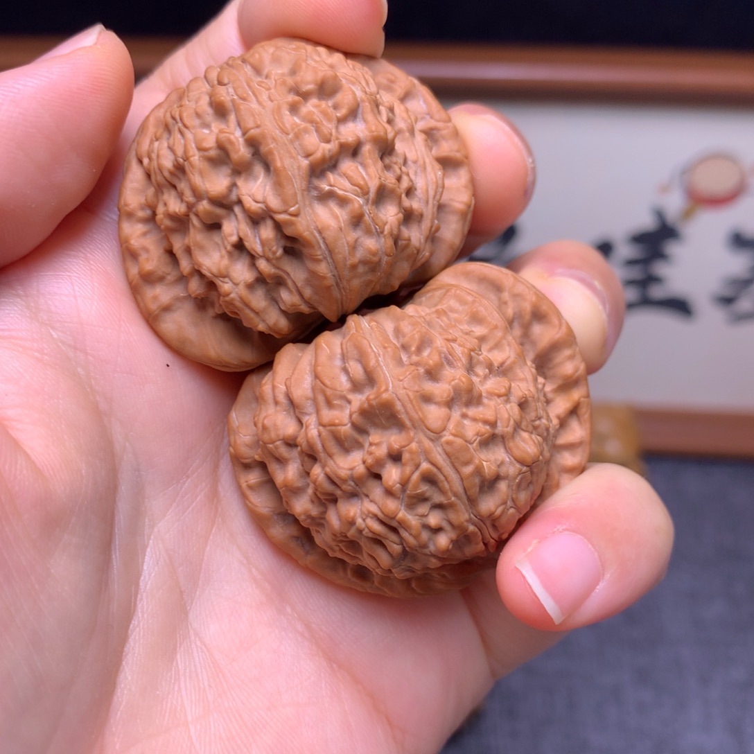 吊坠文玩核桃白狮子