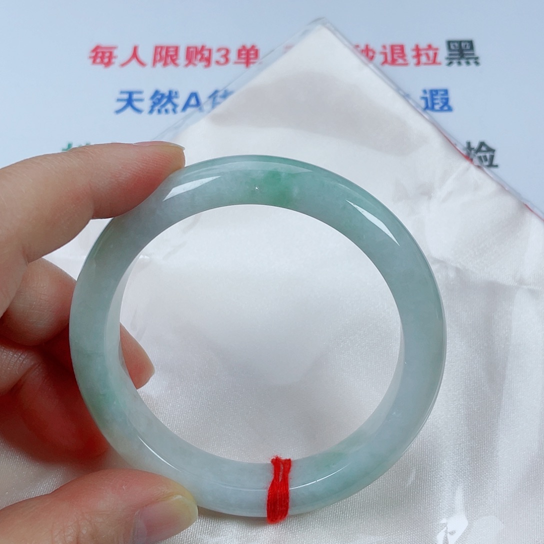 翡翠未镶嵌手镯天然翡翠手镯60.4