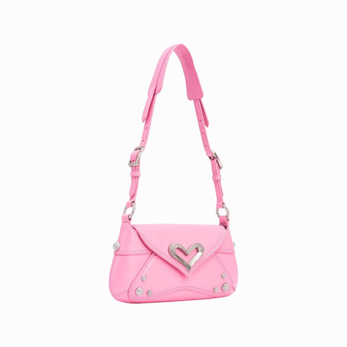 PINKO｜PINKO女士520系列爱心扣中号腋下包102829A1EO
