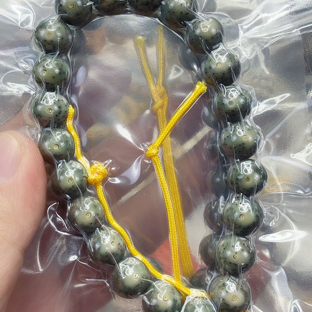 星月菩提手串76尽头绿星月菩提11圆手持
