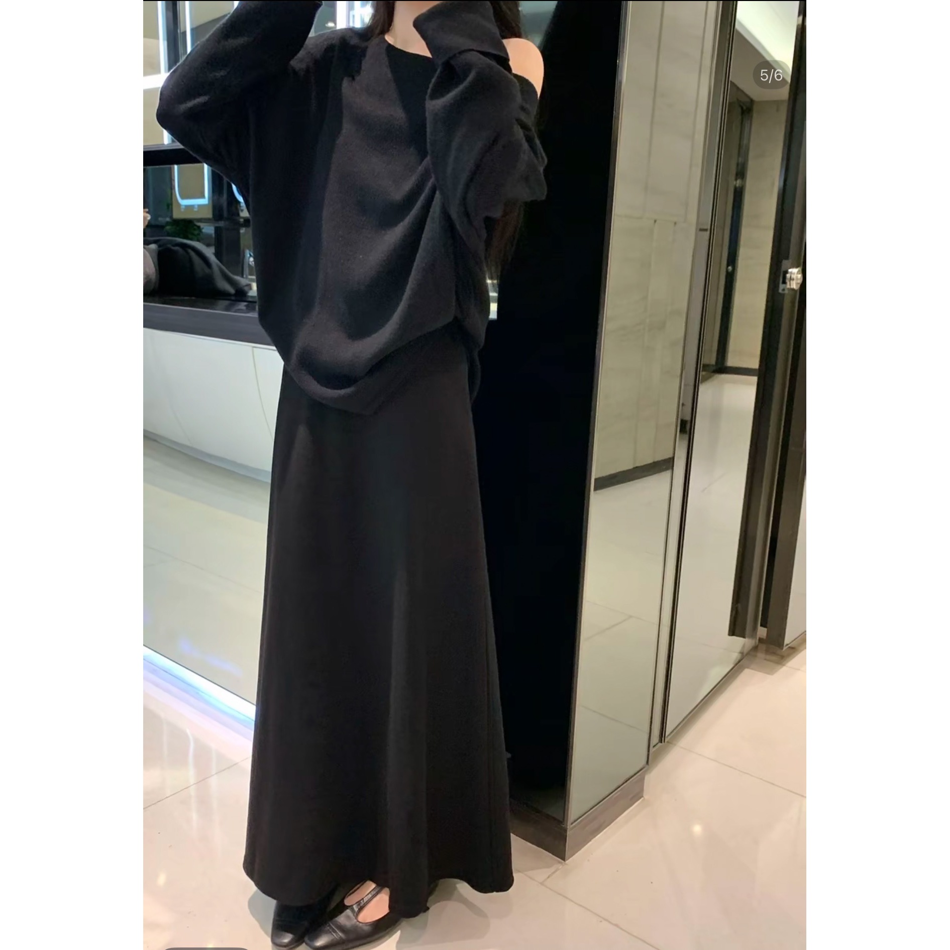 【坦姐严选 实体品质】新款秋冬加绒加厚伞裙半身裙6672