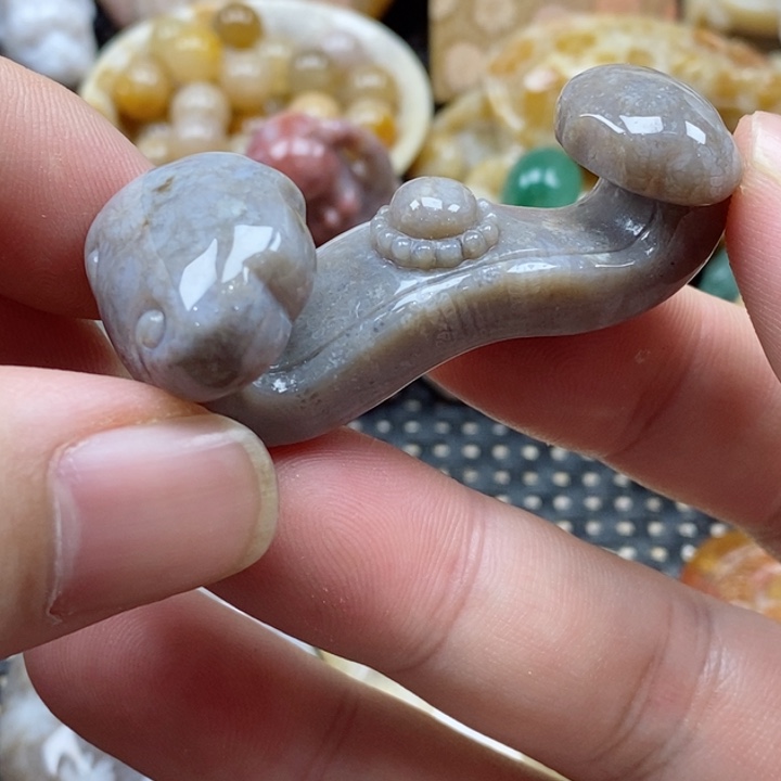 硅化珊瑚（珊瑚玉）颈饰未镶嵌