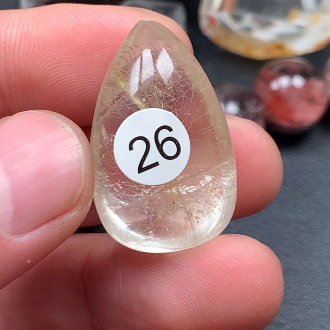 *****未镶嵌水晶颈饰天然水晶石吊坠