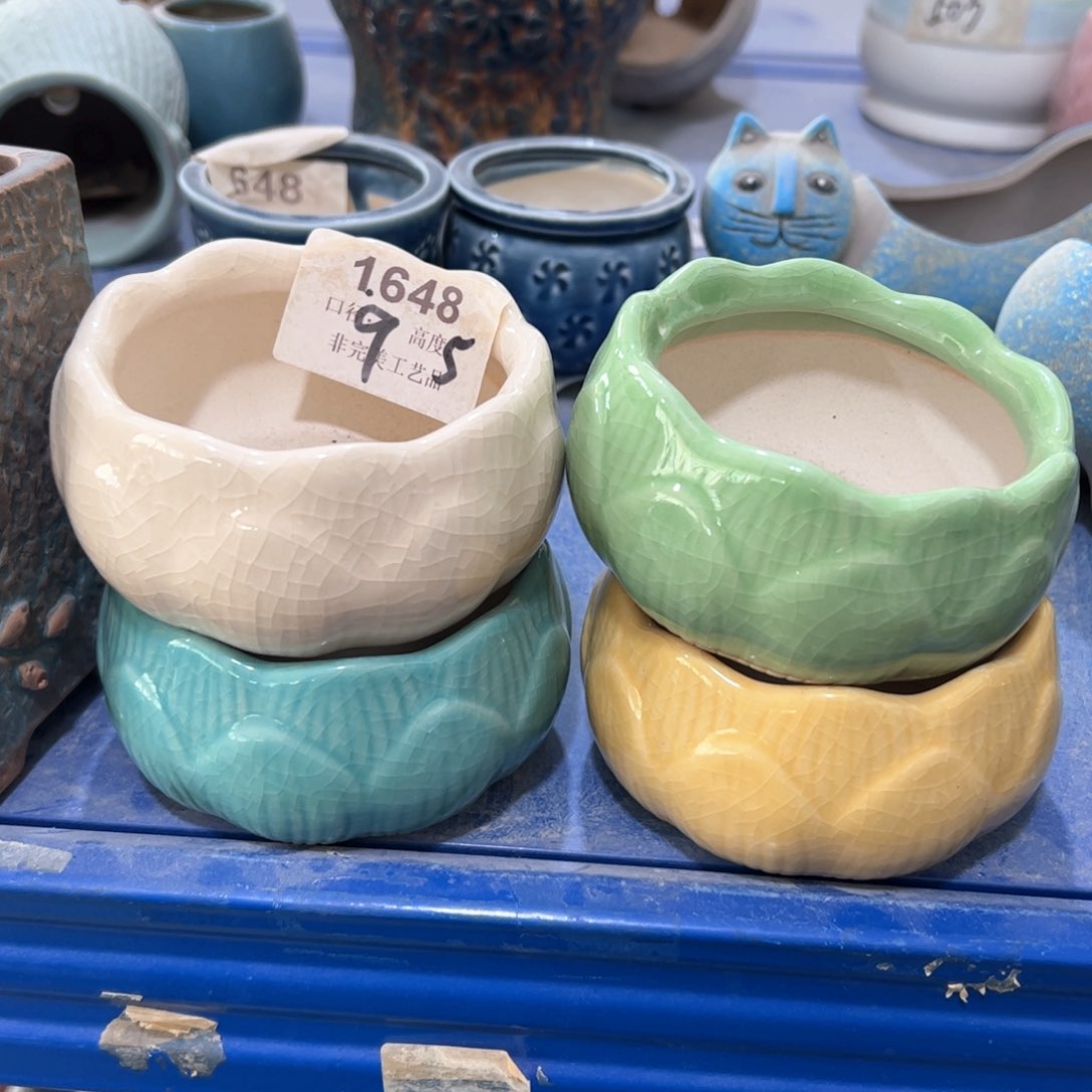 陶瓷多肉小花盆@@1648