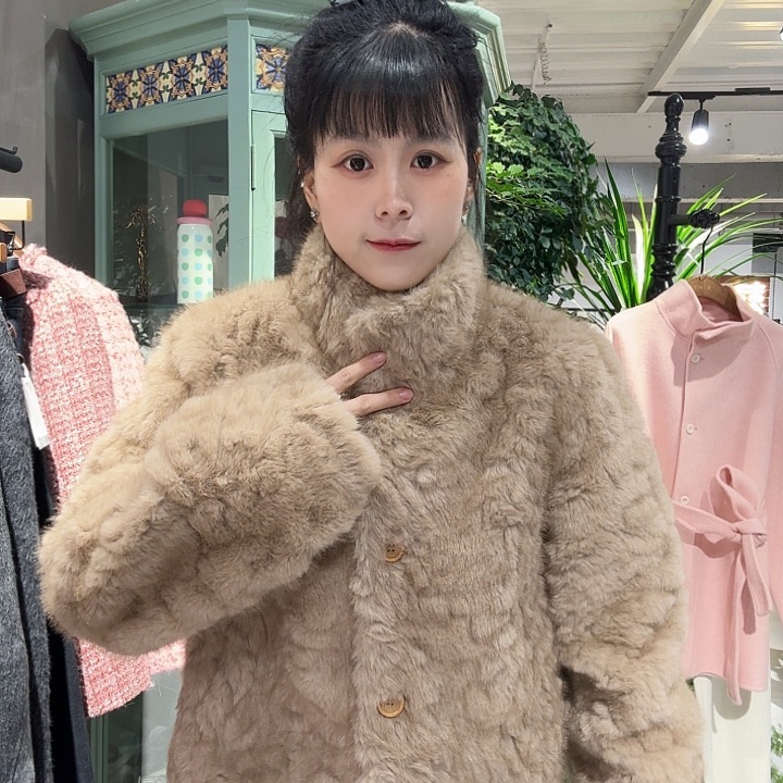 冬季氛围感羊羔毛外套