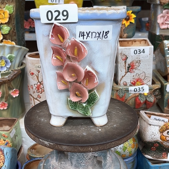 紫砂花盆粗陶材质多肉花盆