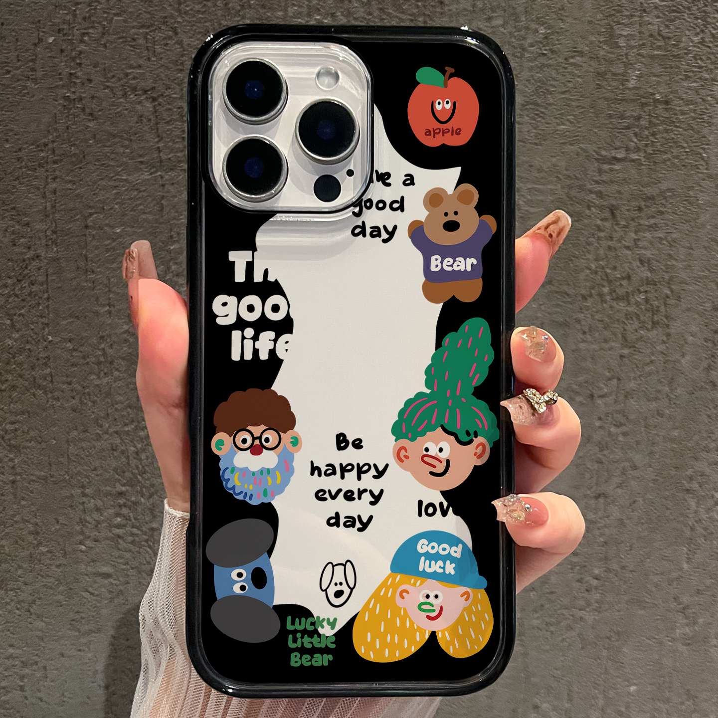 【AI键保护】卡通头像适用苹果16promax手机壳iphone15新款14少女
