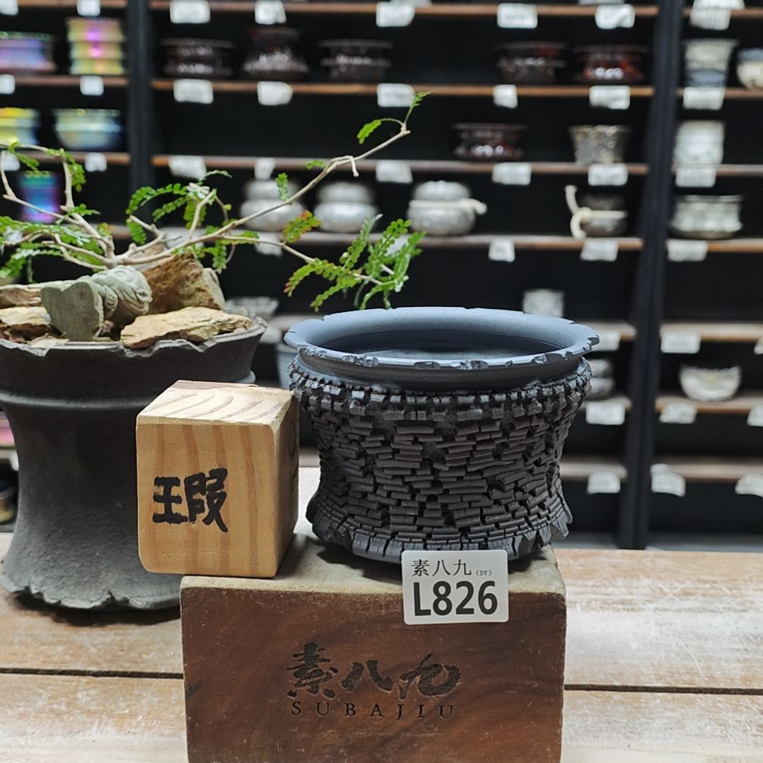 陶素八九陶瓷内口11.5高9微瑕