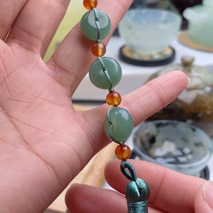 岫玉四大名玉挂件未镶嵌