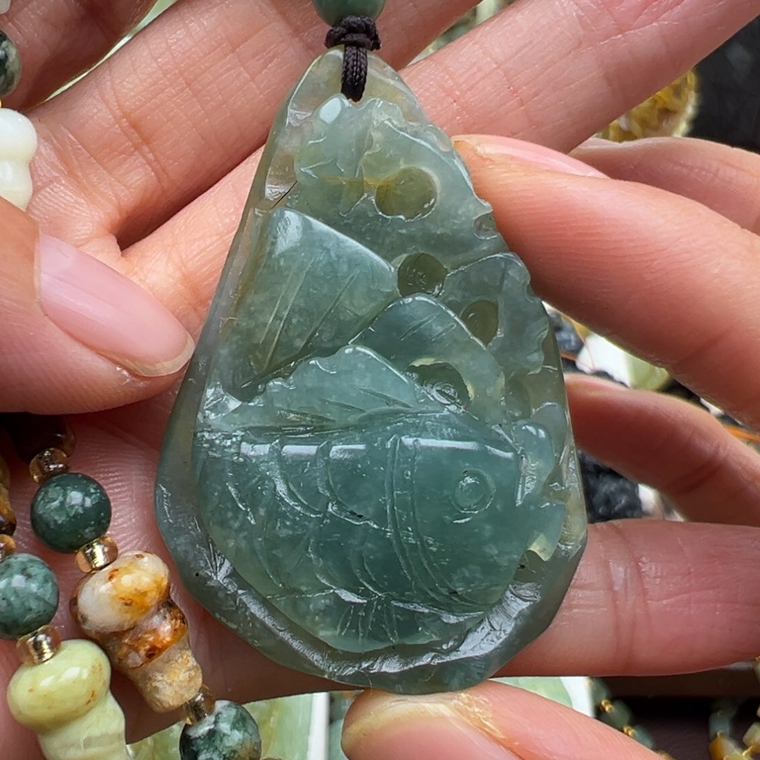 岫玉未镶嵌挂件挂件