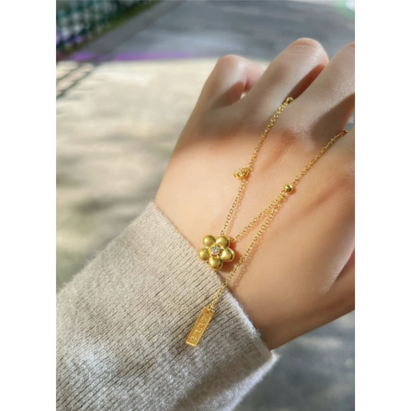 铜合金项链 【春风有信】新款简约轻奢百搭精美项链1060