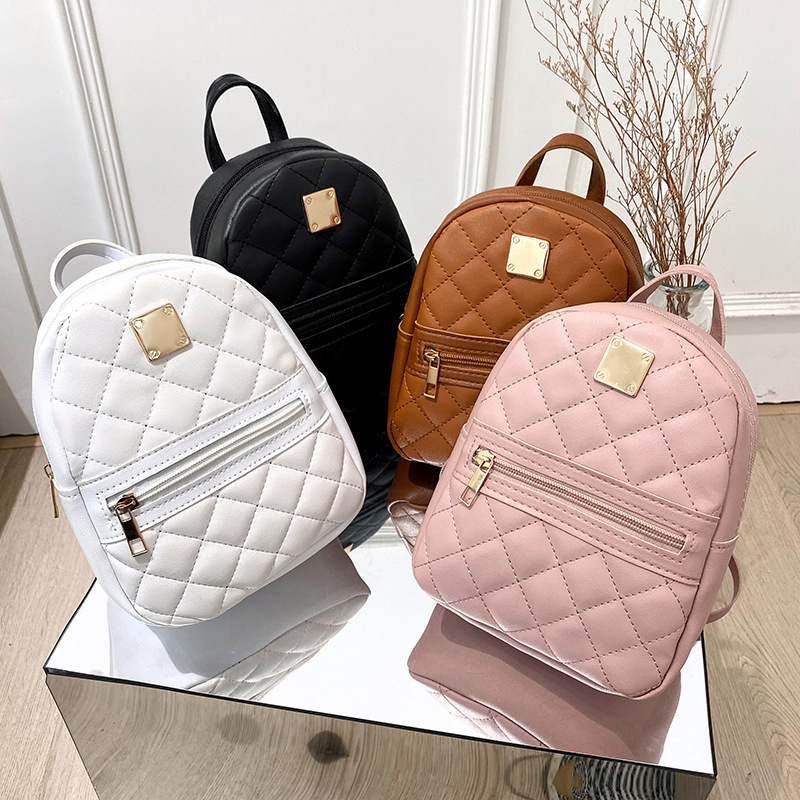 绣花小背包2021ladiesbags韩版女生书包一件代发时尚女士双肩包