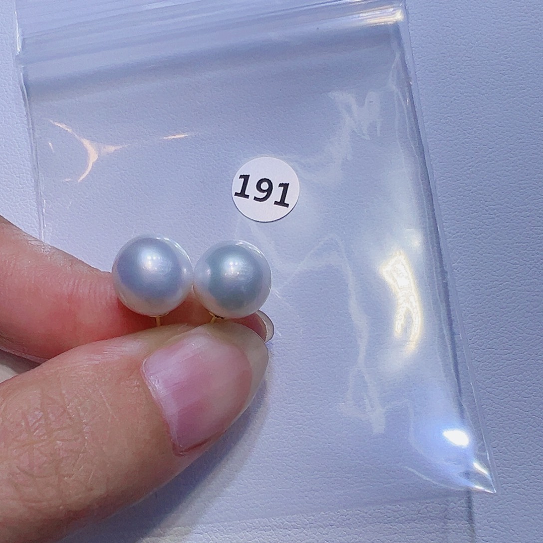 银S925镶嵌耳饰淡水珍珠