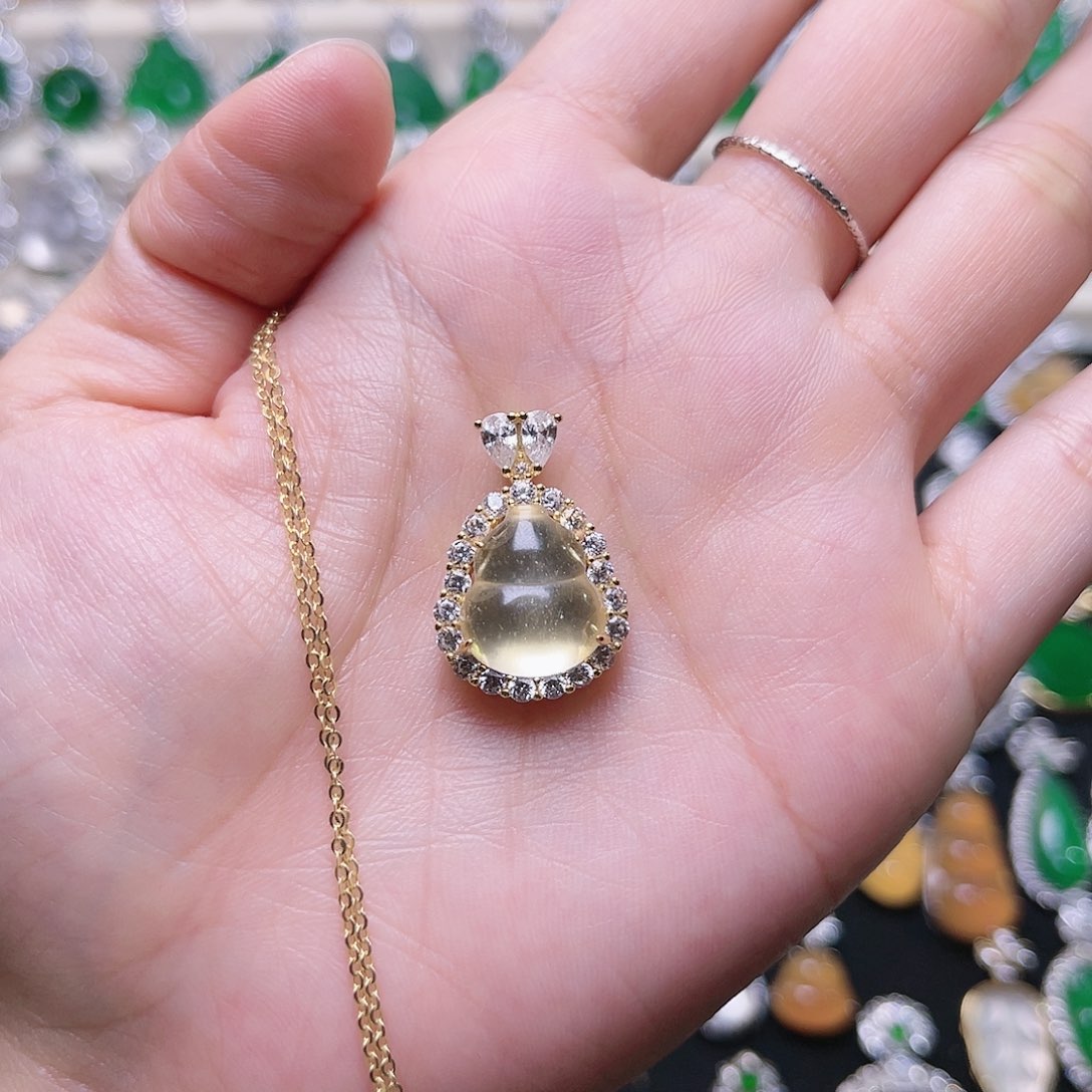 玛瑙/玉髓颈饰银S925镶嵌