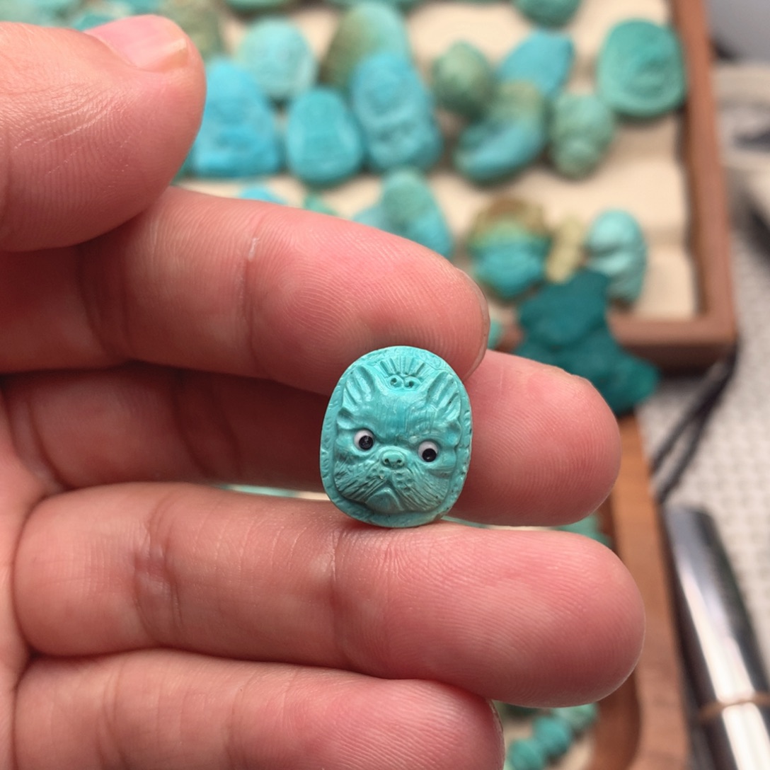 绿松石未镶嵌吊坠(不含链)