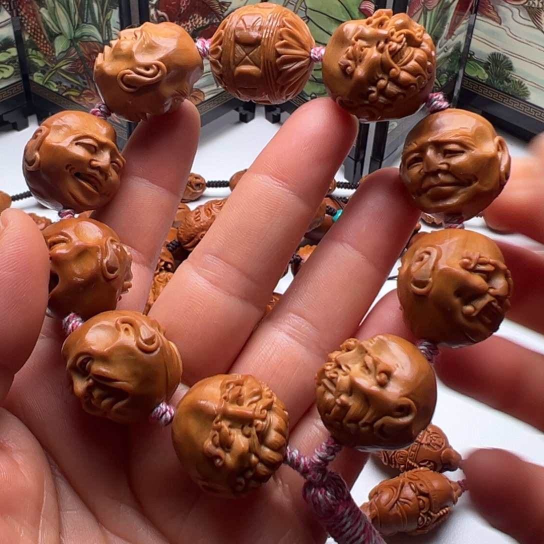 橄榄核手串/手链十八罗汉头