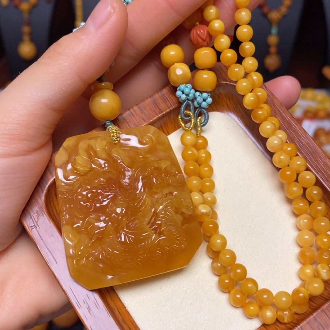 【闪购商品】蜜蜡颈饰未镶嵌项链