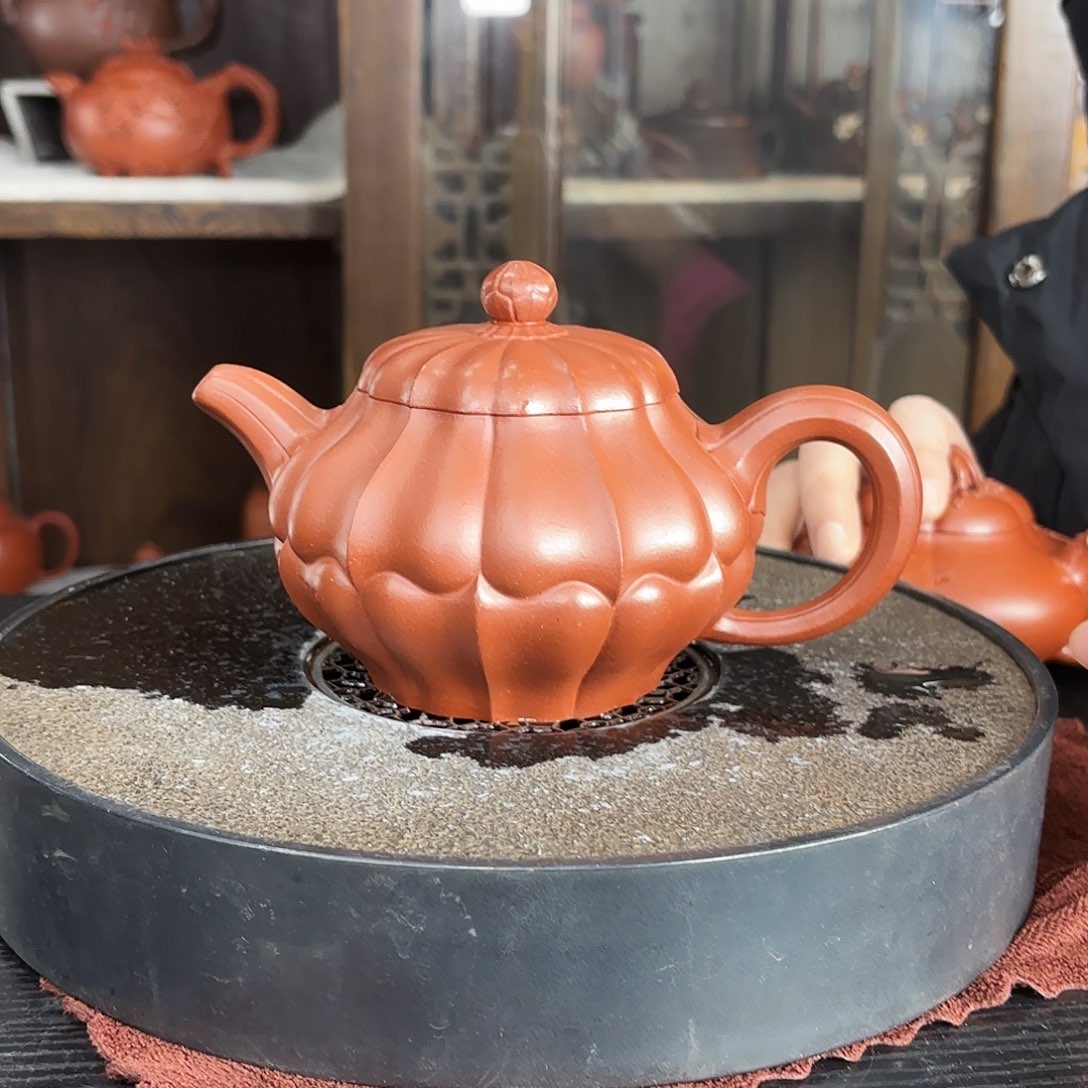 茶壶紫砂张红 蜀山红红泥 400