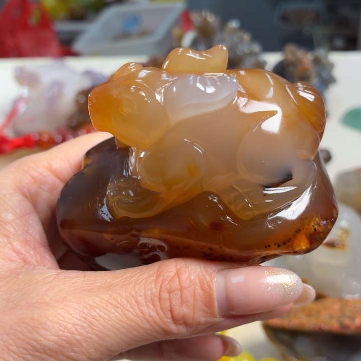 玛瑙/玉髓未镶嵌吊坠(不含链)