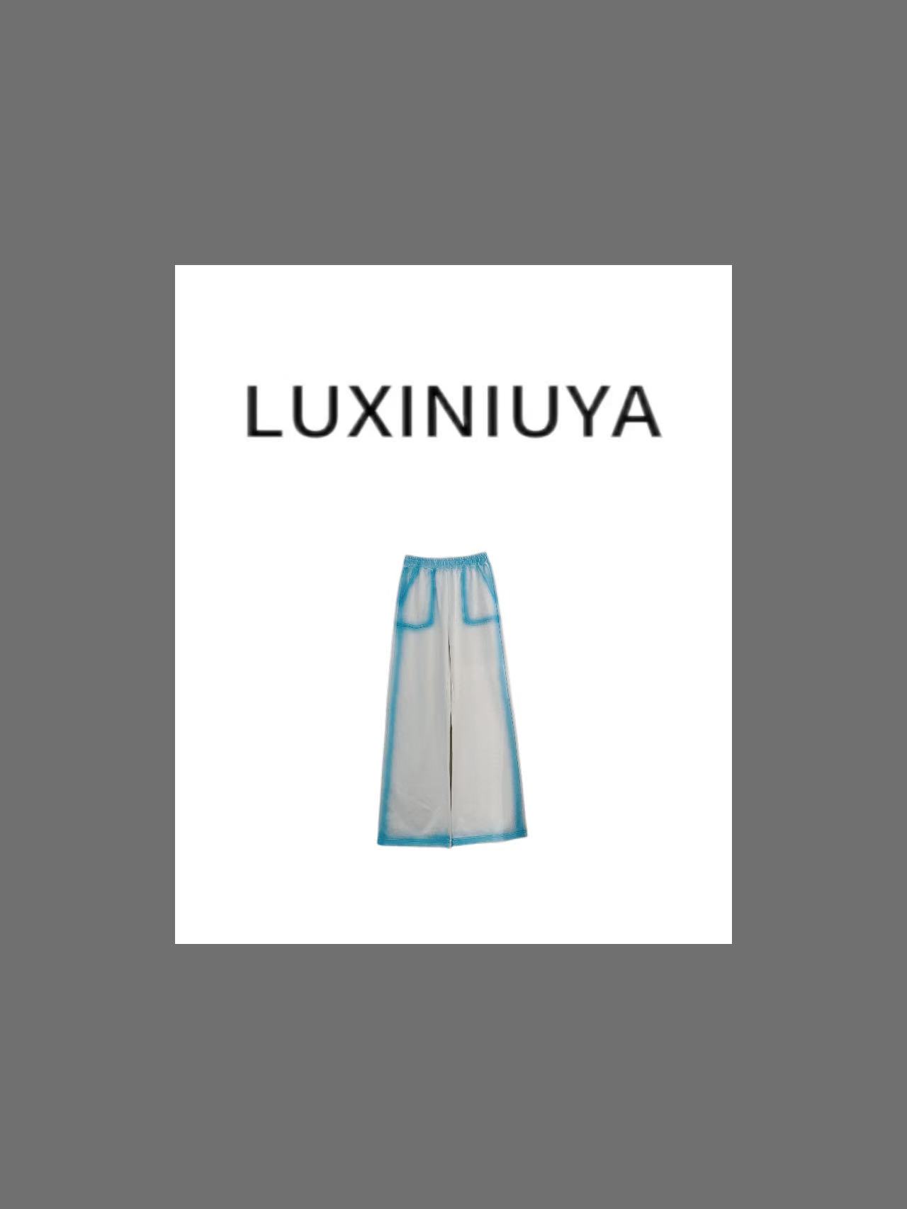 【LUXINIUYA】新款时尚潮流扎染休闲直筒裤#CX2800