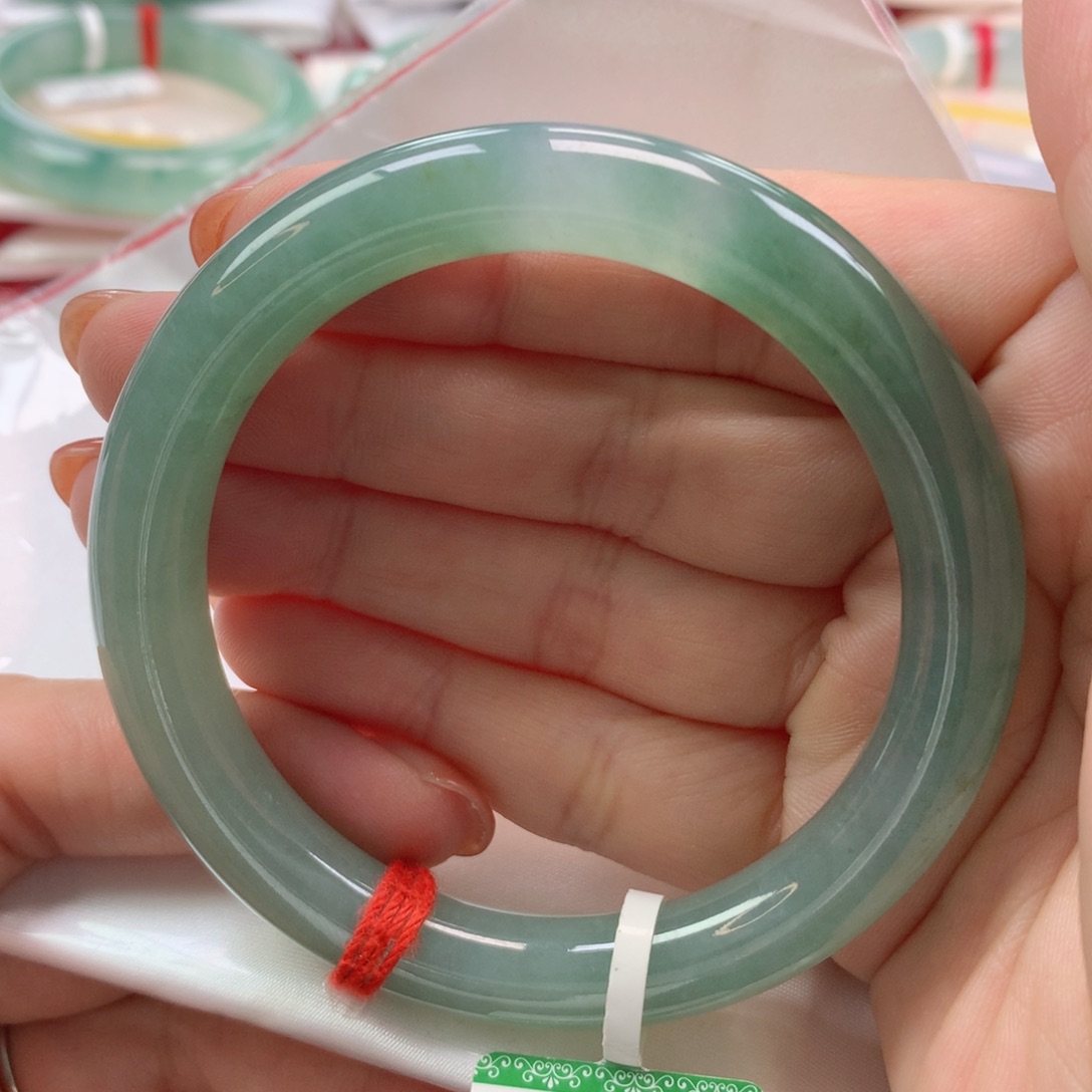 未镶嵌手镯翡翠缅甸天然翡翠57圈
