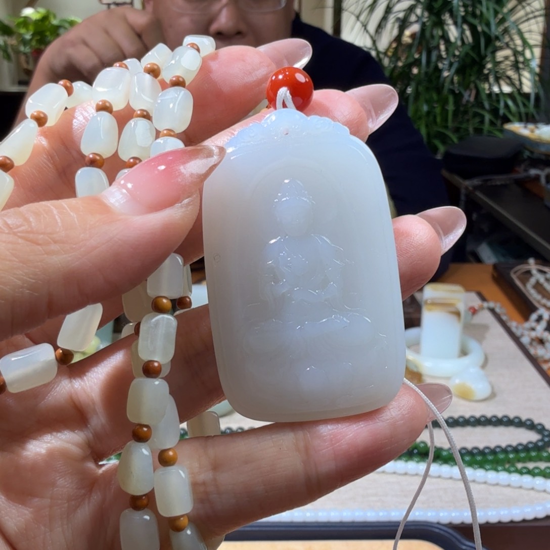 和田玉挂件未镶嵌行****8