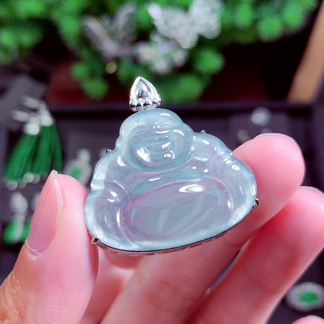 颈饰未镶嵌翡翠天然