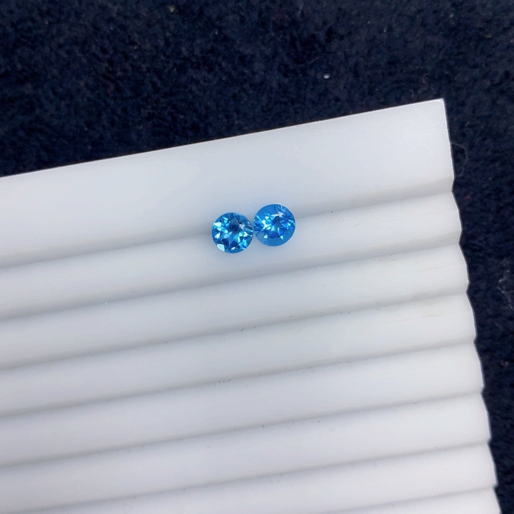 托帕石裸石未镶嵌耳钉料子