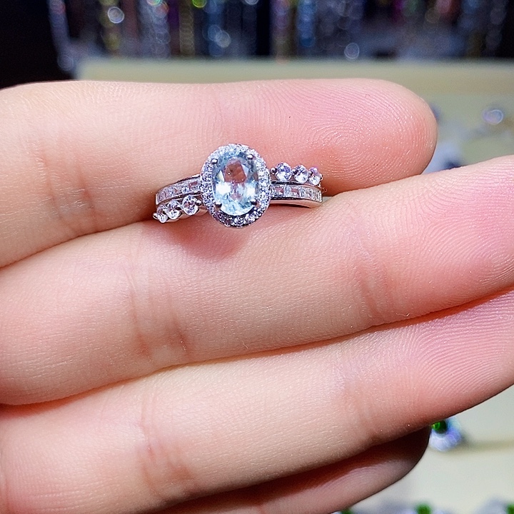 透辉石戒指银S925镶嵌111111