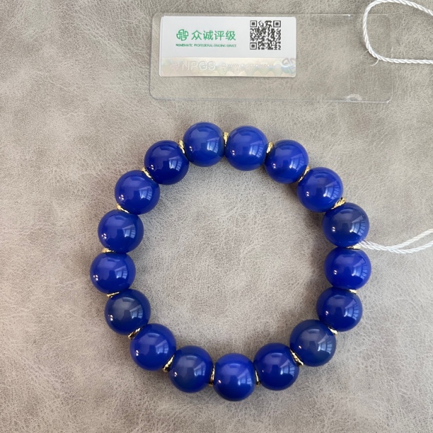 蓝玛瑙手串YZ1978［燕赵造物司］