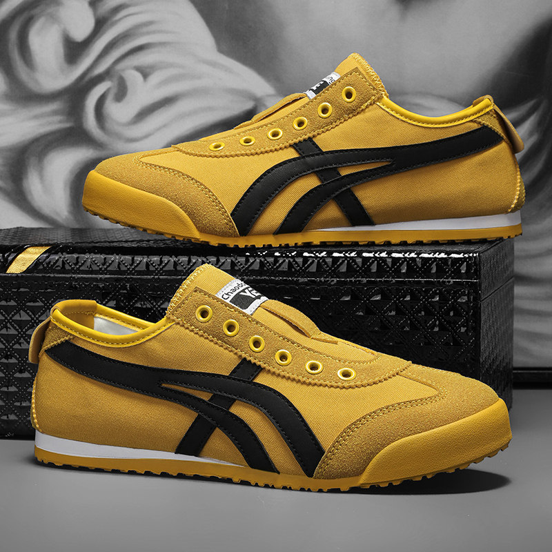 轻便李小龙【爆款】德训鞋男阿甘鞋帆布鞋同款女套脚系带潮流经典