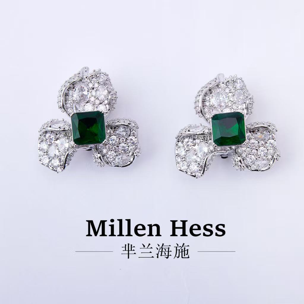 铜合金耳饰 若兮耳环秋冬高级感2025女爆新款网红正品高贵上档次