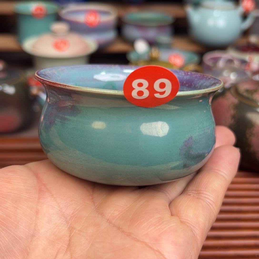 手工制作钧窑茶器