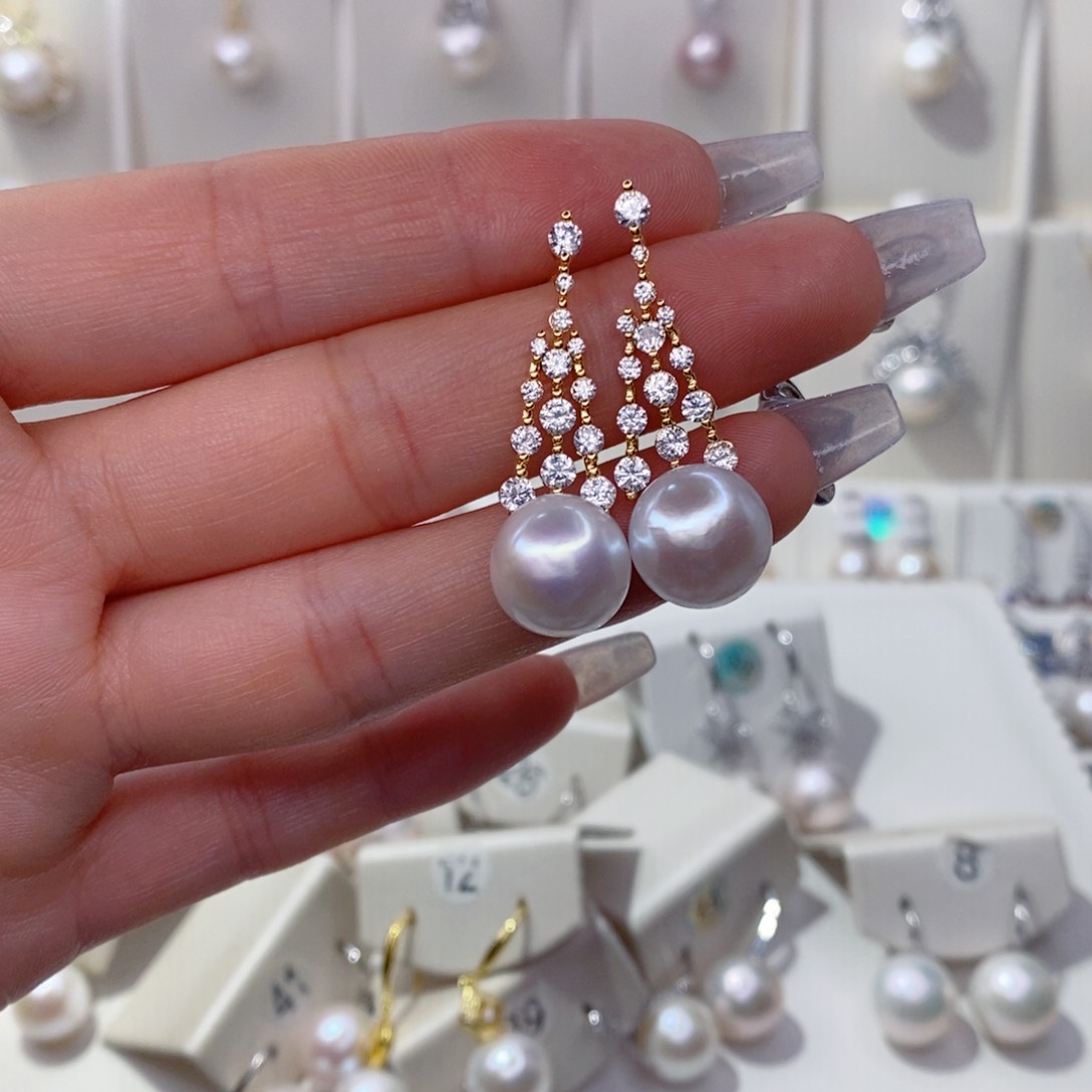 未镶嵌淡水珍珠耳饰