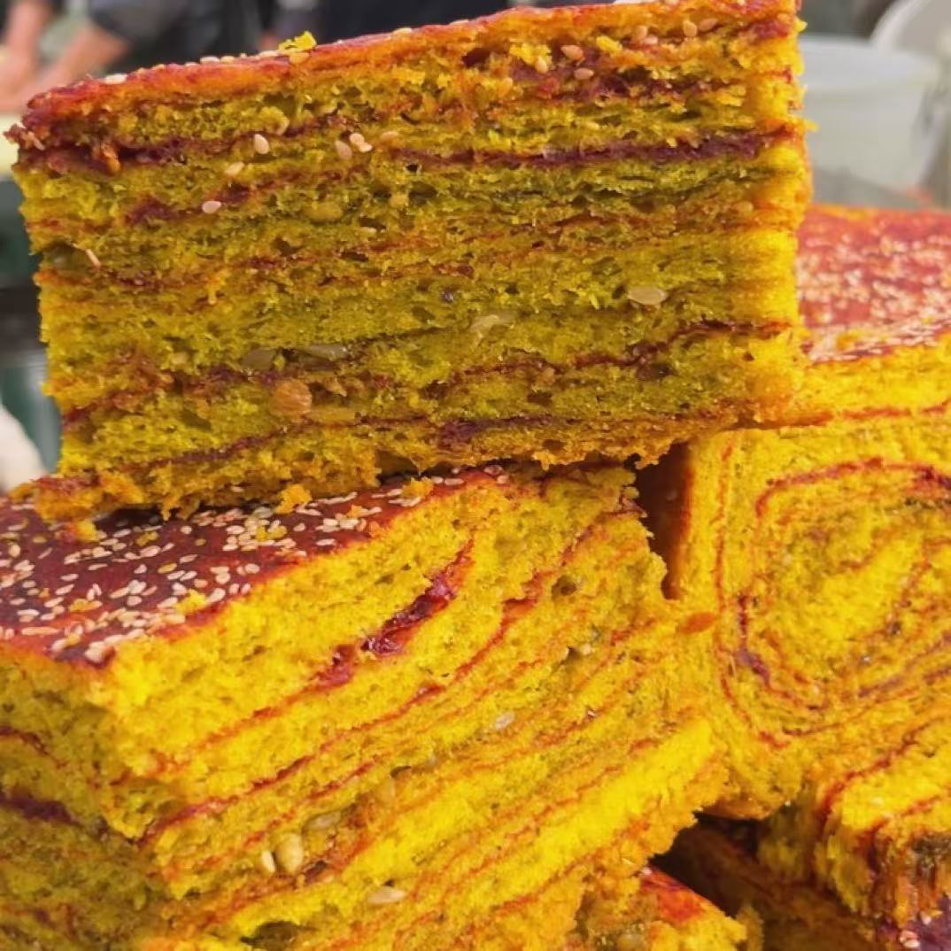 兰州特色玫瑰千层饼