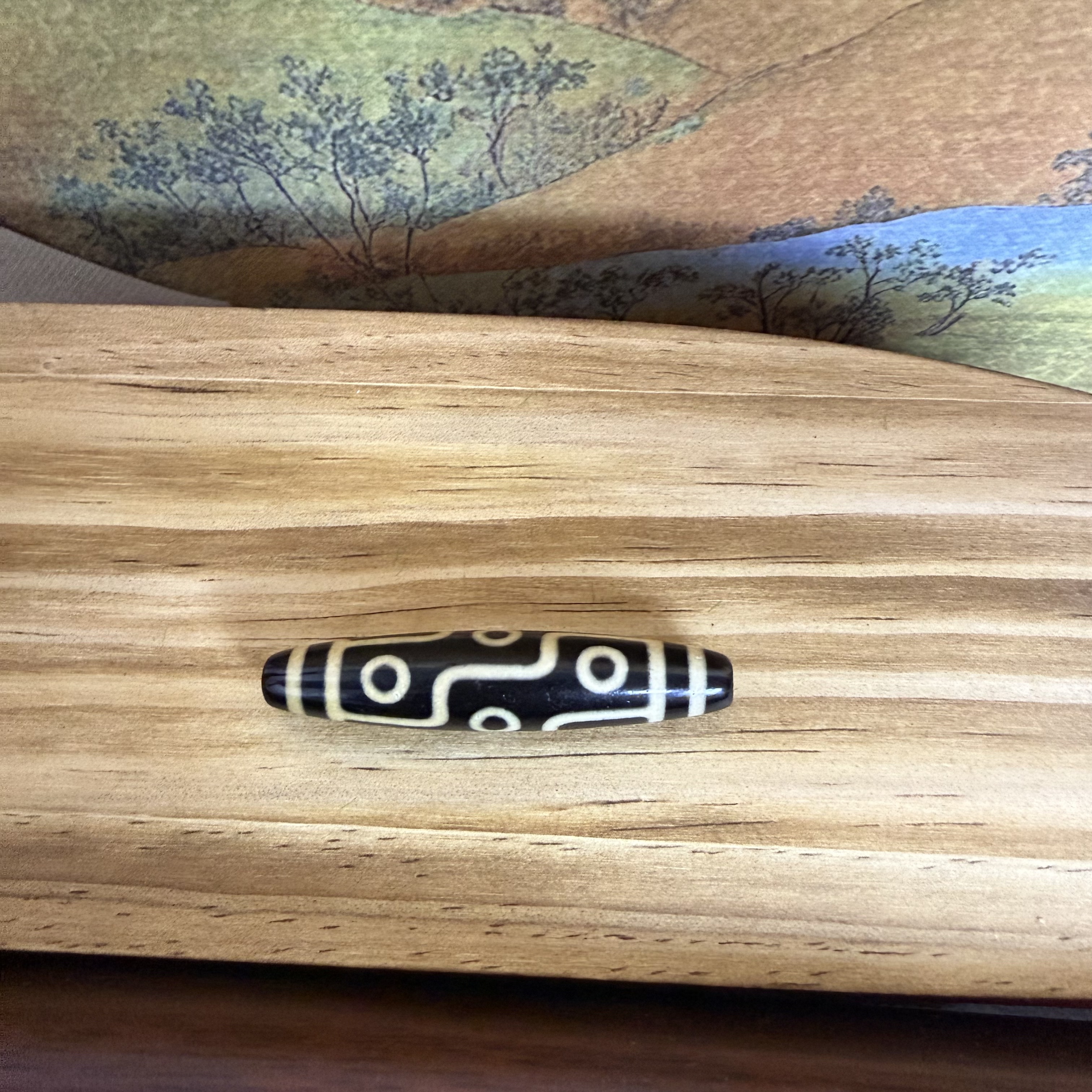 藏珠黑金黑玛瑙天珠男女款百搭锁骨链