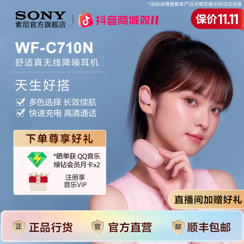 Sony/索尼WF-C710N 休闲舒适真无线降噪耳机